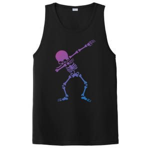 Dabbing Skeleton Dab Funny Halloween Adult Gift PosiCharge Competitor Tank