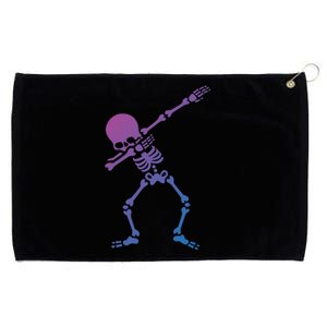 Dabbing Skeleton Dab Funny Halloween Adult Gift Grommeted Golf Towel