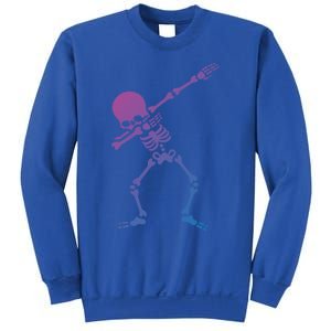 Dabbing Skeleton Dab Funny Halloween Adult Gift Sweatshirt