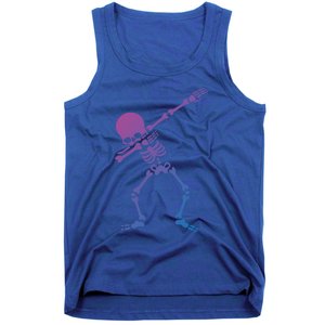 Dabbing Skeleton Dab Funny Halloween Adult Gift Tank Top