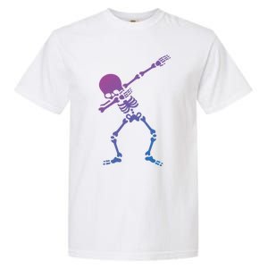 Dabbing Skeleton Dab Funny Halloween Adult Gift Garment-Dyed Heavyweight T-Shirt