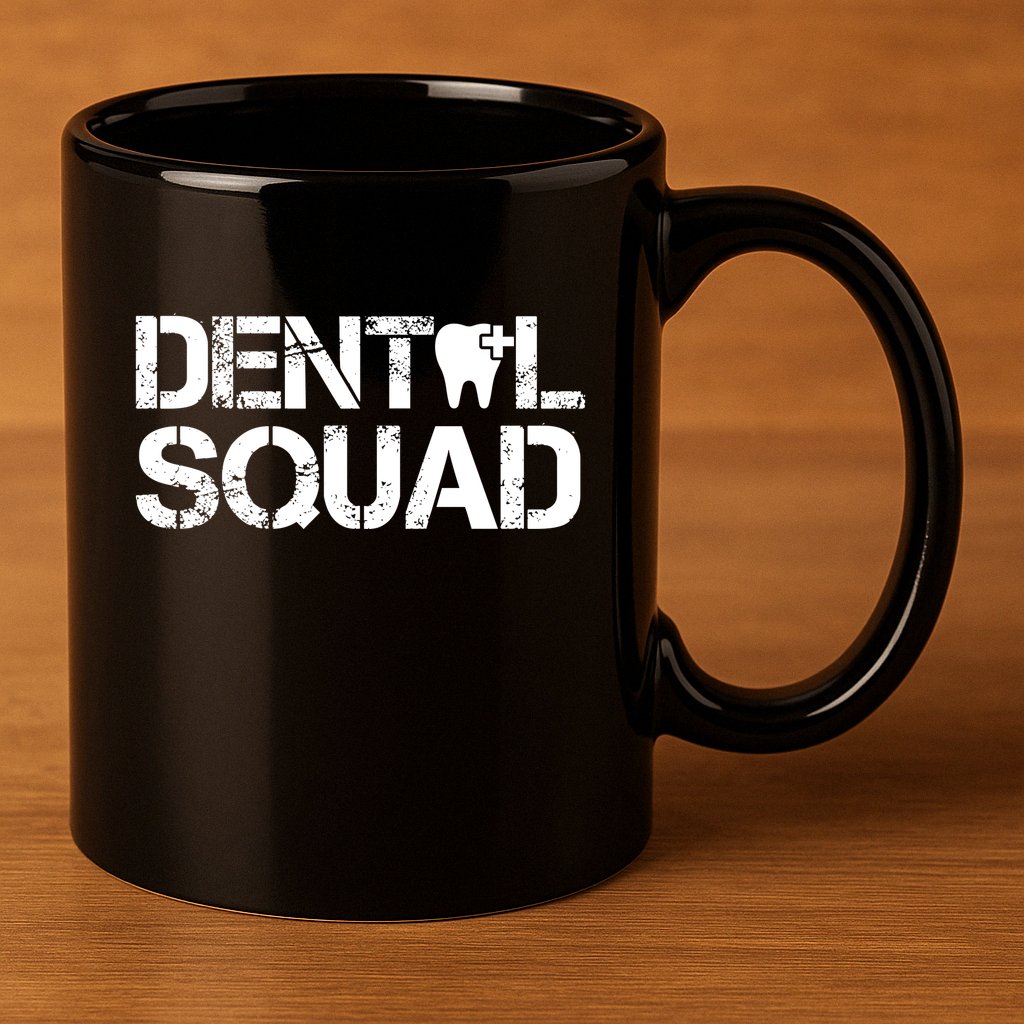 Dental Squad 11oz C Handle Ceramic Mug