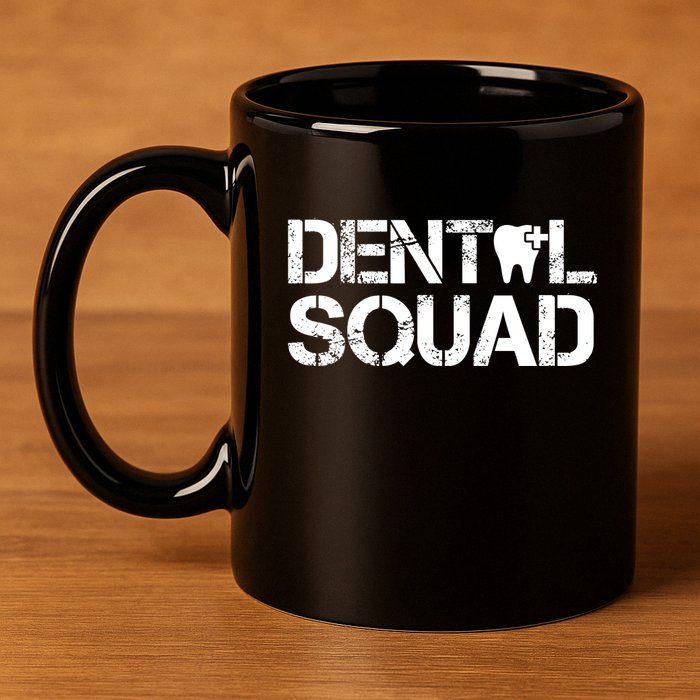 Dental Squad 11oz C Handle Ceramic Mug