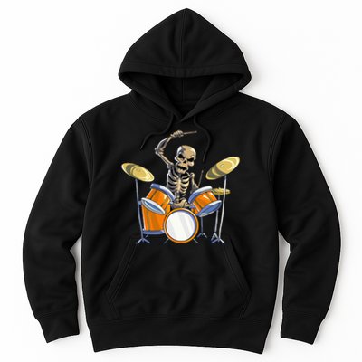 Drummer Skeleton Drum Set Drummer Halloween Hoodie