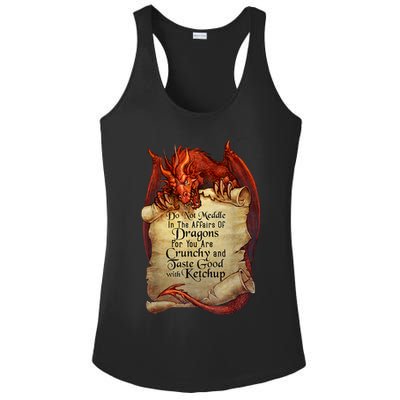 Dragon Shirt Do Not Meddle In The Affairs Of Dragons Gift Ladies PosiCharge Competitor Racerback Tank