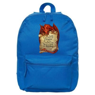Dragon Shirt Do Not Meddle In The Affairs Of Dragons Gift 16 in Basic Backpack