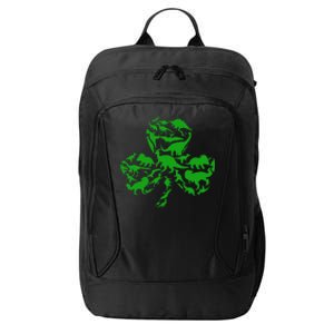 Dinosaur Shamrock Dino Clover Leaf St Patricks Day City Backpack