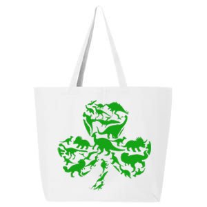 Dinosaur Shamrock Dino Clover Leaf St Patricks Day 25L Jumbo Tote