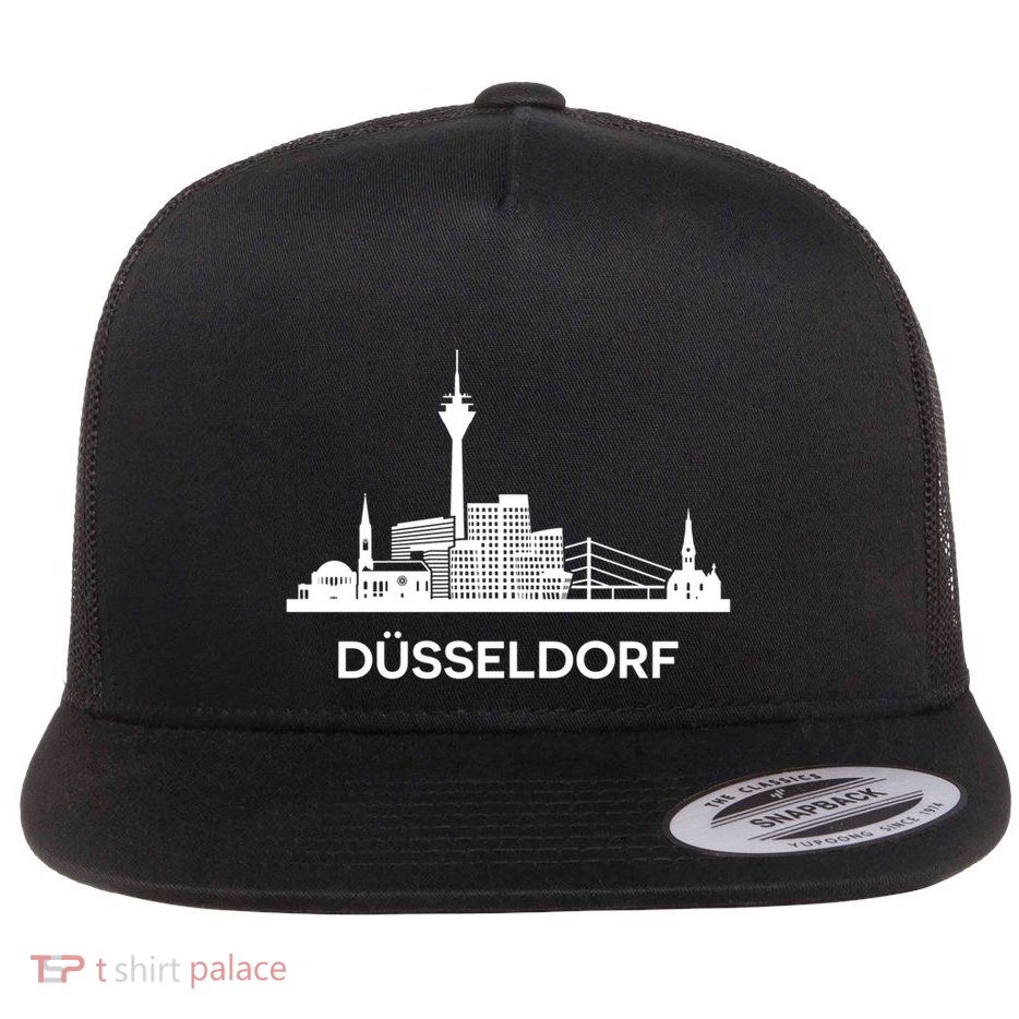 DüSseldorf Skyline Flat Bill Trucker Hat