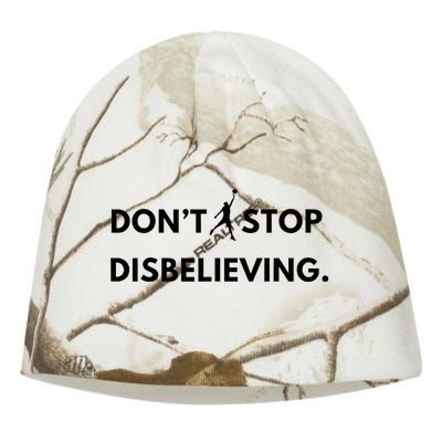 Don’T Stop Disbelieving Funny Parody Design Kati - Camo Knit Beanie