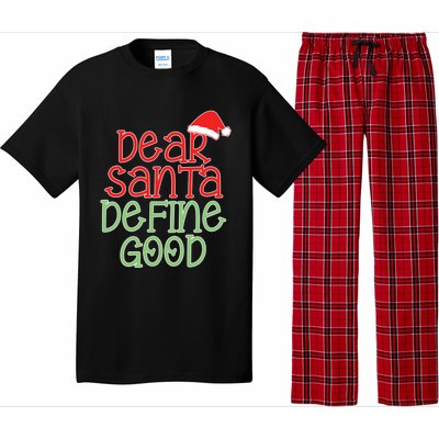 Dear Santa Define Good Christmas Novelty I Can Explain Great Gift Pajama Set