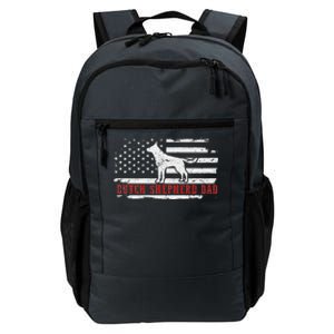 Dutch Shepherd Dad Distressed American Flag Patriotic Dog Daily Commute Backpack