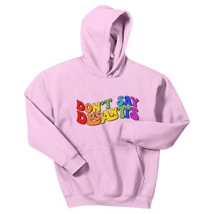 Don't Say Desantis Rainbow Curvy Cool Kids Hoodie