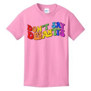 Don't Say Desantis Rainbow Curvy Cool Kids T-Shirt