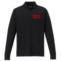 DeSantis Sucks DESANTIS IS AN IDIOT DESANTIS IS A MORON Performance Long Sleeve Polo