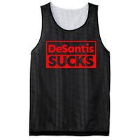 DeSantis Sucks DESANTIS IS AN IDIOT DESANTIS IS A MORON Mesh Reversible Basketball Jersey Tank