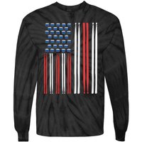 Drum Sticks Drummer Gift Drumming Percussion Tie-Dye Long Sleeve Shirt