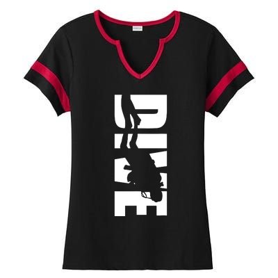 Dive Scuba Diving Graphic Scuba Diving Ladies Halftime Notch Neck Tee