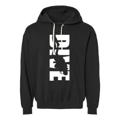 Dive Scuba Diving Graphic Scuba Diving Garment-Dyed Fleece Hoodie