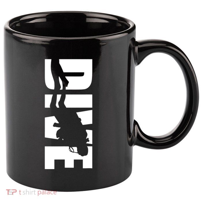 Dive Scuba Diving Graphic Scuba Diving 11oz C Handle Ceramic Mug