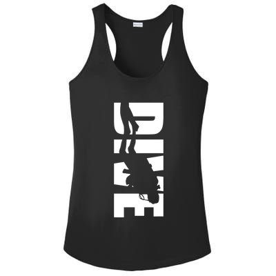 Dive Scuba Diving Graphic Scuba Diving Ladies PosiCharge Competitor Racerback Tank