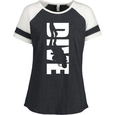 Dive Scuba Diving Graphic Scuba Diving Enza Ladies Jersey Colorblock Tee