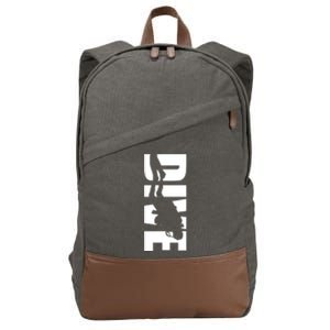 Dive Scuba Diving Graphic Scuba Diving Cotton Canvas Backpack