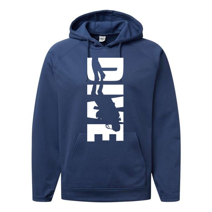 Dive Scuba Diving Graphic Scuba Diving Performance Fleece Hoodie