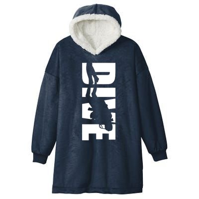 Dive Scuba Diving Graphic Scuba Diving Hooded Wearable Blanket