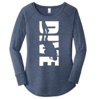 Dive Scuba Diving Graphic Scuba Diving Women's Perfect Tri Tunic Long Sleeve Shirt