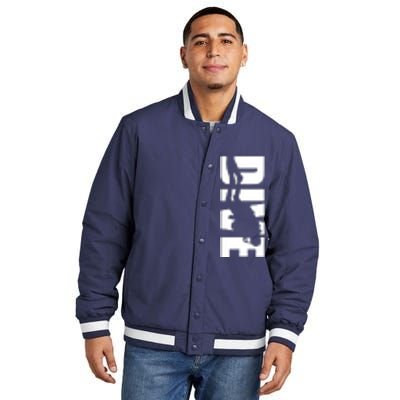 Dive Scuba Diving Graphic Scuba Diving Insulated Varsity Jacket