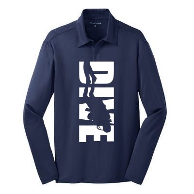 Dive Scuba Diving Graphic Scuba Diving Silk Touch Performance Long Sleeve Polo