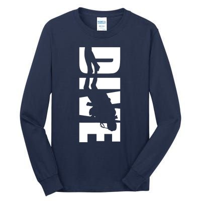 Dive Scuba Diving Graphic Scuba Diving Tall Long Sleeve T-Shirt