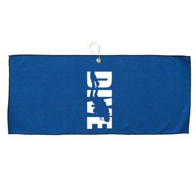 Dive Scuba Diving Graphic Scuba Diving Large Microfiber Waffle Golf Towel