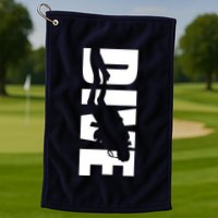 Dive Scuba Diving Graphic Scuba Diving Golf Towel
