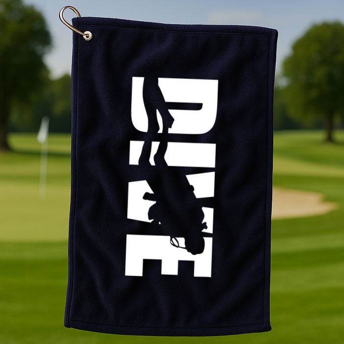 Dive Scuba Diving Graphic Scuba Diving Golf Towel