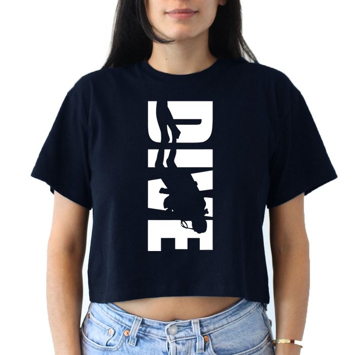 Dive Scuba Diving Graphic Scuba Diving Women's Crop Top Tee