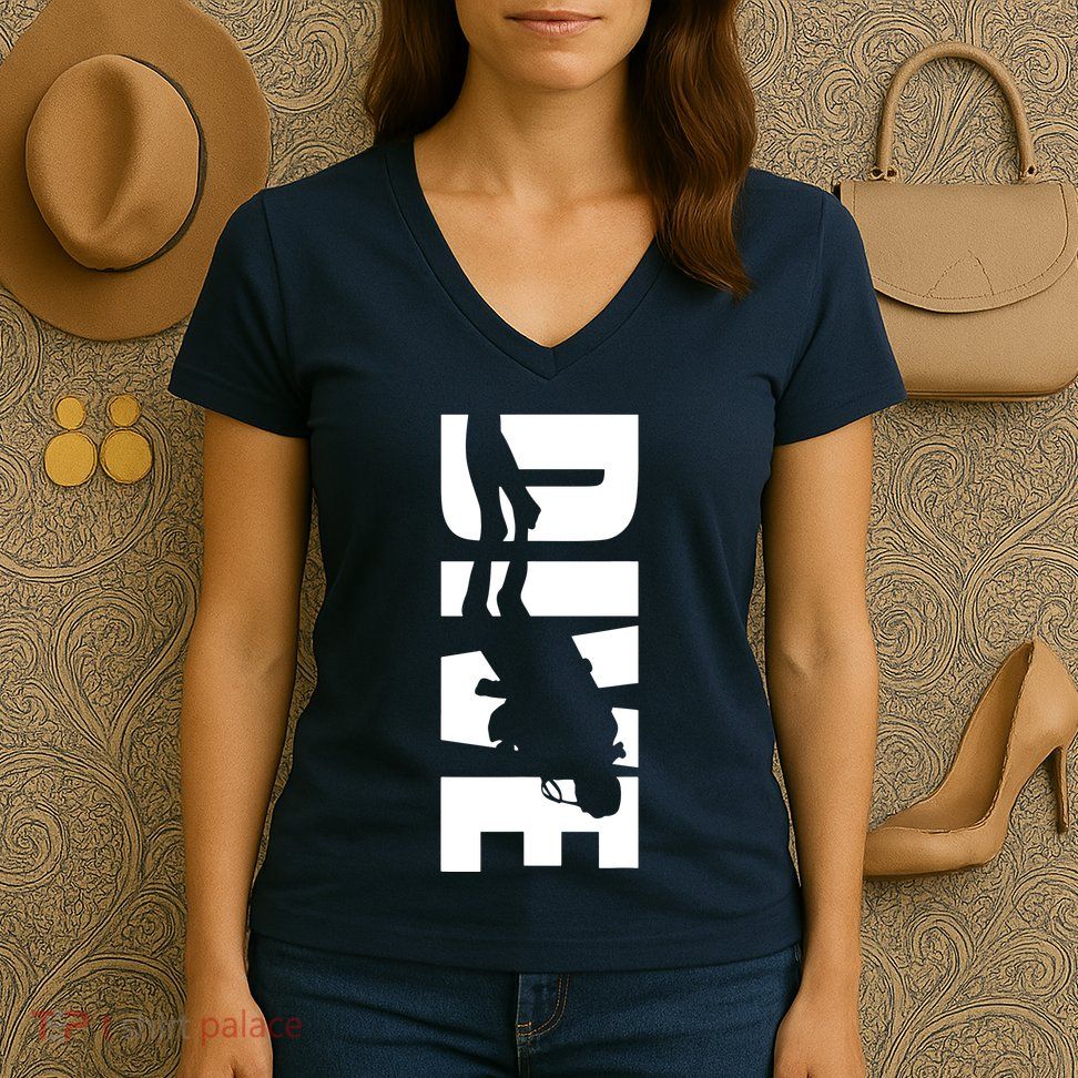 Dive Scuba Diving Graphic Scuba Diving Women's V-Neck T-Shirt