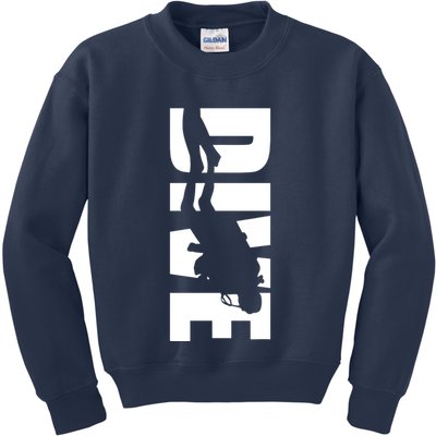 Dive Scuba Diving Graphic Scuba Diving Kids Sweatshirt