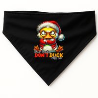 Dear Santa Dont Duck With Me Funny Sarcastic Grumpy Duck Christmas USA-Made Doggie Bandana