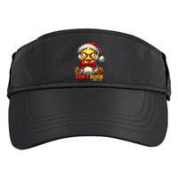 Dear Santa Dont Duck With Me Funny Sarcastic Grumpy Duck Christmas Adult Drive Performance Visor