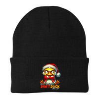 Dear Santa Dont Duck With Me Funny Sarcastic Grumpy Duck Christmas Beanie
