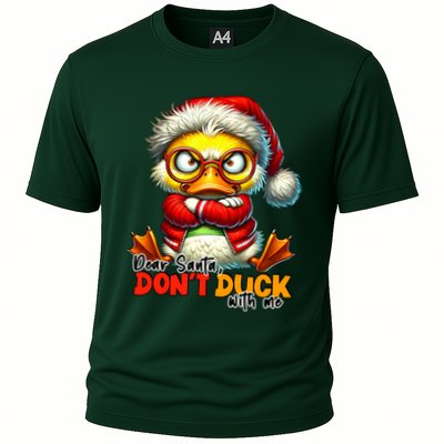 Dear Santa Dont Duck With Me Funny Sarcastic Grumpy Duck Christmas Performance Shirt