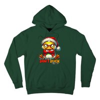 Dear Santa Dont Duck With Me Funny Sarcastic Grumpy Duck Christmas Hoodie