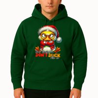 Dear Santa Dont Duck With Me Funny Sarcastic Grumpy Duck Christmas Hoodie