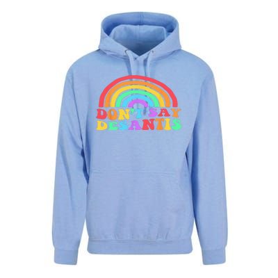 Dont Say Desantis Rainbow LGBT Pride Anti Desantis Unisex Surf Hoodie