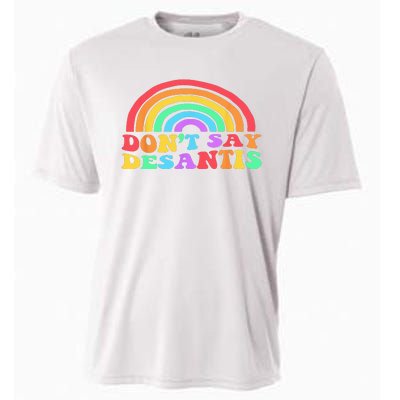 Dont Say Desantis Rainbow LGBT Pride Anti Desantis Cooling Performance Crew T-Shirt