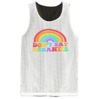 Dont Say Desantis Rainbow LGBT Pride Anti Desantis Mesh Reversible Basketball Jersey Tank