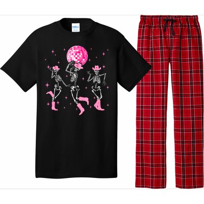 Dancing Skeleton Disco Cowgirl Cowboy Skeleton Pajama Set