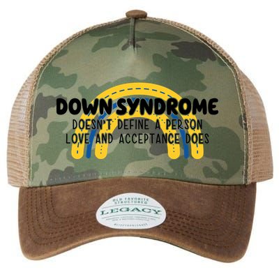 Down Syndrome Doesnt Define A Person Love And Acceptance Does Legacy Tie Dye Trucker Hat